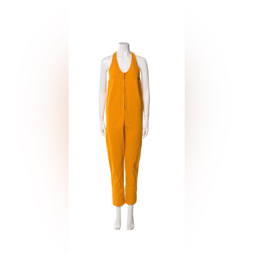 Rachel Comey Women’s Orange Zip Scoop-Neck Jumpsuit